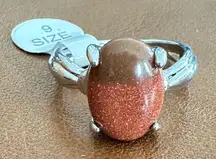 NWT - Goldstone Ring.