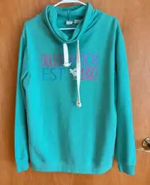 Duluth Pack Sweatshirt Cowl Neck Pullover Green‎ Womens Size Large