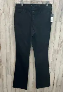 New! Universal Thread Black Button Fly High Rise Skinny Bootcut Jeans Womens 6