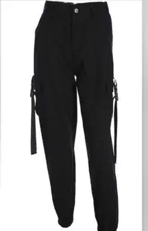 NWT Cargo Pants, High Waist Lounge Pants  Fashion Loose Relaxed Fit Jogger Sz M