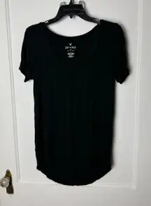 American Eagle Outfitters Black Jersey Knit Soft and Sexy Short Sleeve T-shirt S
