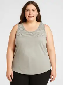 Eddie Bauer Gray Sleeveless Tank‎ Top