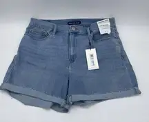 Jeans HIGH WAIST raw cuffed hem DENIM SHORTS 31 CJ2S8030