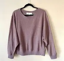 VINTAGE HAVANA | Mauve Knit Sweatshirt Sz M