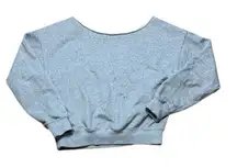 Fabletics cut off Grey Blank Pullover Sweatshirt Small