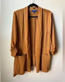 Apt. 9 Women's Shawl-Collar Pleat-Sleeve Blazer, Size XXL