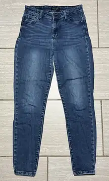 JUDY BLUE Los Angeles Dark Wash Denim High Rise Skinny Fit Jeans Size 7/28