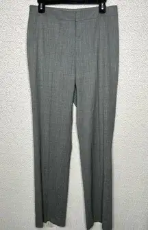 Lafayette 148 New York Barrow Gray Wool Blend Dress Pants Size 8 Has Hole