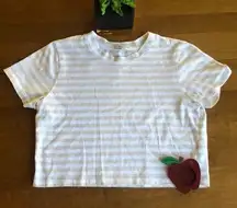 Cotton On  striped Crop Tshirt Med