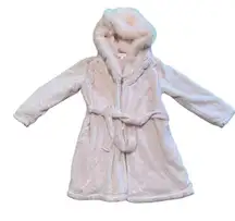 Daydream Berkshire Home Blush Pink Plush Fleece Hooded Belted Lounge Bath Robe S