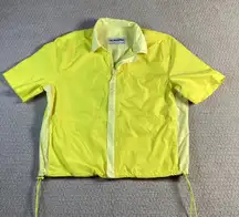 ZARA x RHUIGI Neon‎ Yellow Windbreaker Jacket Sz S