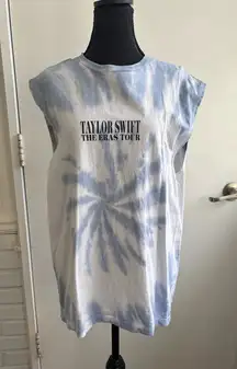 Taylor Swift Eras Tour Tie Dye Muscle Tee medium swiftie concert merch