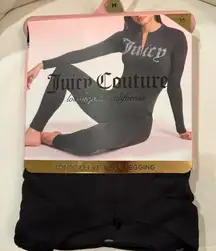 Juicy Couture Black Long Sleeve Top & Legging Set size medium