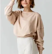 Take Me Back Pullover Sweatshirt reversible pink