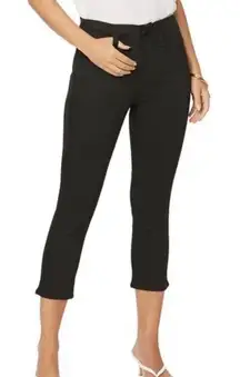 NYDJ Ami skinny black wash crop Jean size 10 petite Color
