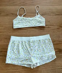 Frankie’s bikinis duck print lounge set