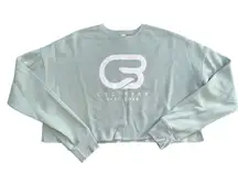 Cyclebar cycle bar athleisure cropped long sleeve super soft top sweatshirt EUC