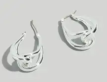 NEW! Madewell Vintage Knot Hoop Earrings