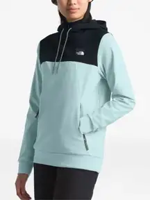 The North Face Womens Tekno Two-Tone Hoodie‎ Pullover Blue Black Size Small