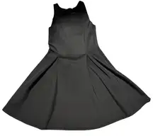 Abercrombie & Fitch Womens Fit & Flare Scuba Skater Dress Black