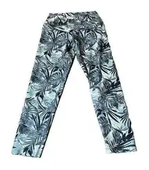 Leggings Small Tropical Floral Print Leggings Gym Sport