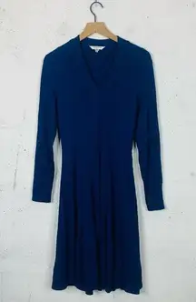 LK Bennett Aviana Ponte Knit Royal Blue Dress Size 8