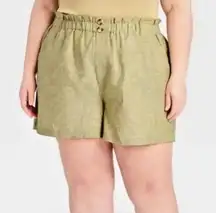 Ava & Viv Pull-On Linen Shorts