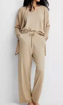 Women's Tan 2 Piece Lounge Set