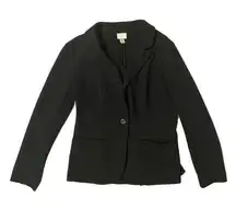 | 98% Cotton Unlined Black Blazer Size Small Event Office Work Wear