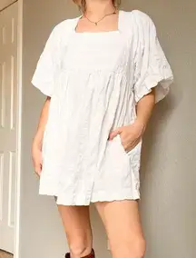 Free People White Babydoll Dress