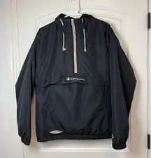 Navy Lightweight Windbreaker with Water-Resistant Fabric and Adjustable …