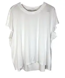 Athleta White Super Flowy Comfy Soft Top, Size XL Athletic Athleisure