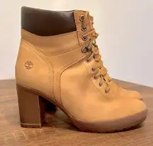 Timberland Chunky Heel Boots Size 8