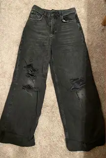 Black Skater Baggy Jeans