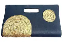 90’s Artsy Women’s Beaded Sequin Clutch Party Purse Vintage Vibe Opera