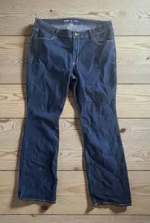 OLD NAVY Dark Wash Midrise Wow Bootcut Jeans Size 16 Short