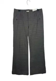 Bob Timberlake Brown Plaid Rolled Cuff Wide Leg Trouser Pants 10 NWT Y2K 90s