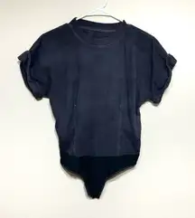 Lululemon Short Sleeve Heavyweight Cotton Bodysuit T Shirt 6 Women