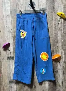 Walt  World Vault Collection Sweatpants Womens S Blue Capri Cropped