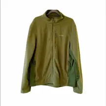 LL Bean Army Green Polartec Fleece Jacket