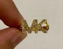 Gold-Tone Logo Ring Size 7