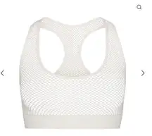 SKIMS NWT  PERFORATED SEAMLESS RACERBACK SCOOP BRALETTE MARBLE XXS