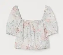 HM floral bubble top