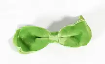 Vintage 1960s Green Velvet-Like Bow – Hair Clip or Clothing Accessory – Retro Mo