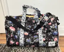 Herschel Supply Company Floral Travel Bag - Black and Blue