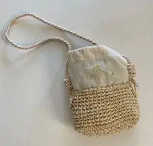 Armantia mini woven straw bag