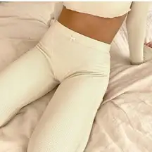 FRANKIES BIKINIS NEW ERIN WAFFLE LEGGING LARGE