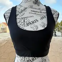 Koral Activewear Fame Energy Crisscross sparkle sports bra black silver gray S