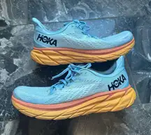 Hoka Clifton 8 Blue and Orange women’s 9.5