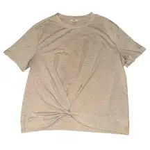 Como Vintage tan neutral front wrap T-shirt women’s size XXL